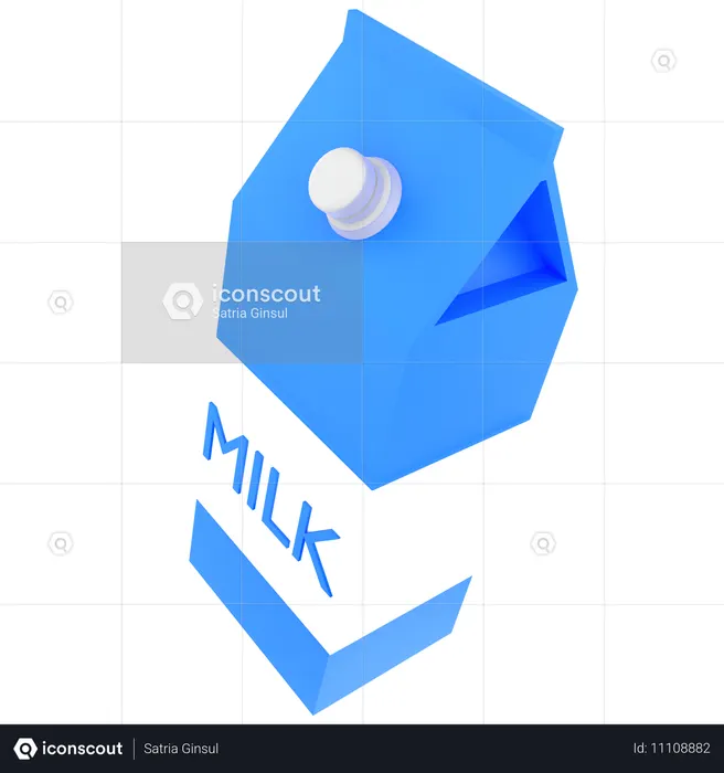 Milk Package  3D Icon