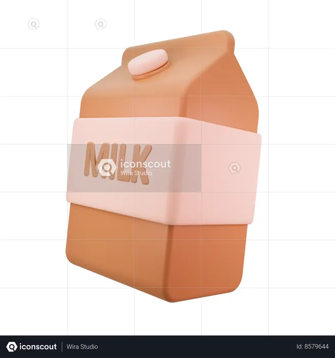 Milk Package  3D Icon