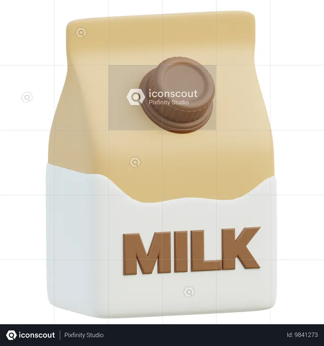 Milk Package  3D Icon