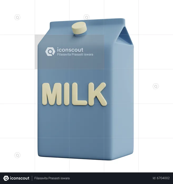 Milk Package  3D Icon