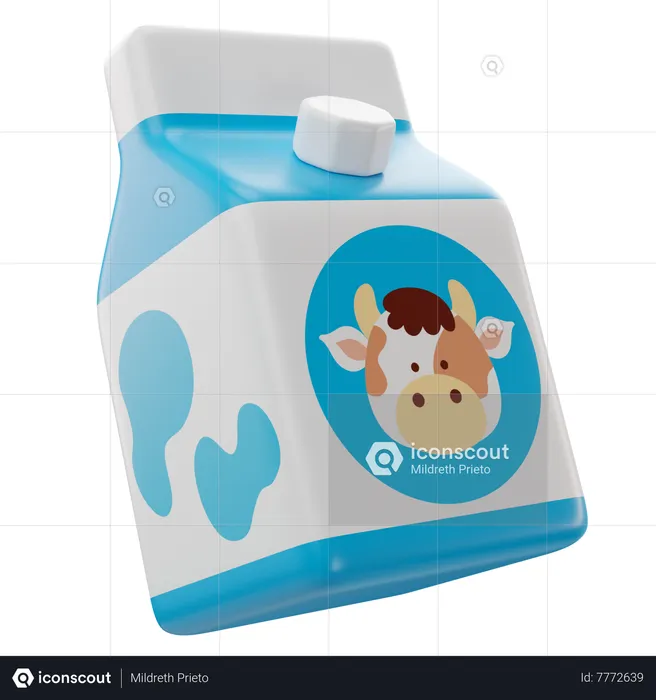 Milk Package  3D Icon