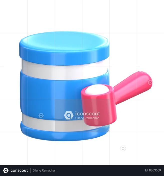 Milk Powder  3D Icon