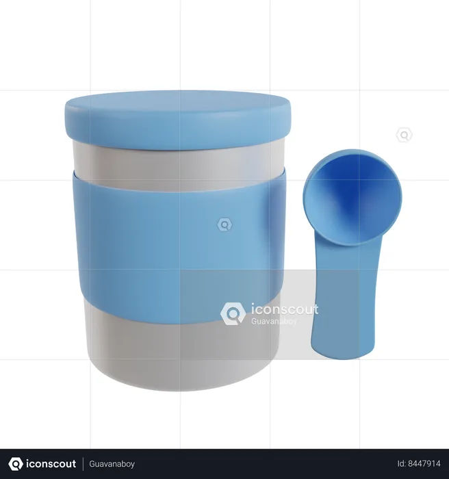 Milk Powder Container  3D Icon