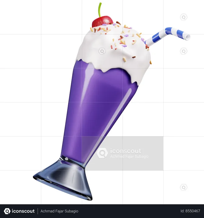 Milk-shake  3D Icon