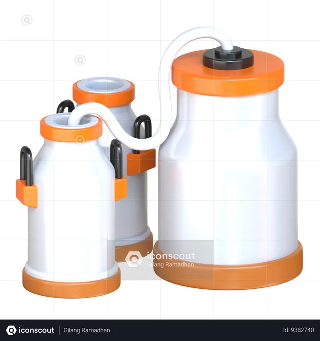 Milking Machine  3D Icon