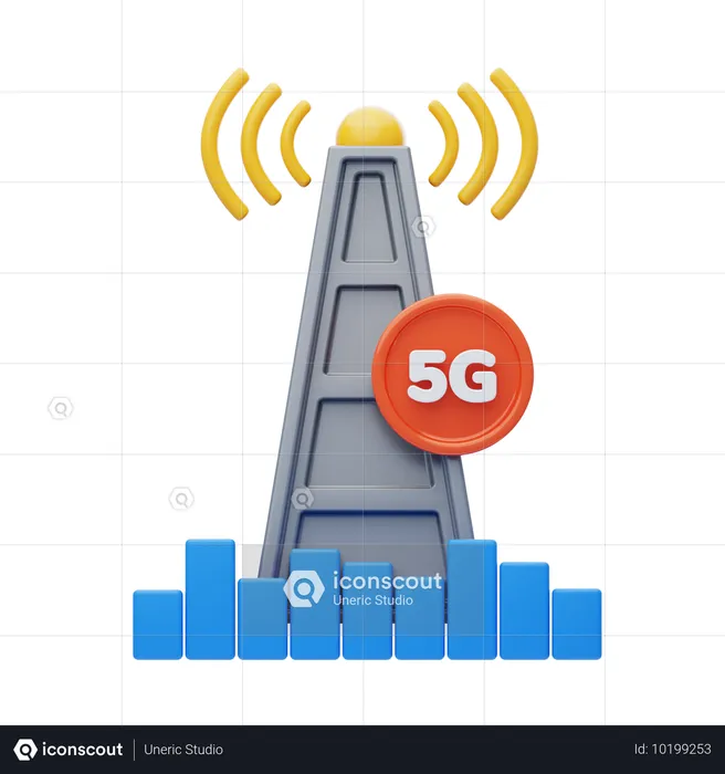 Millimeter Wave  3D Icon