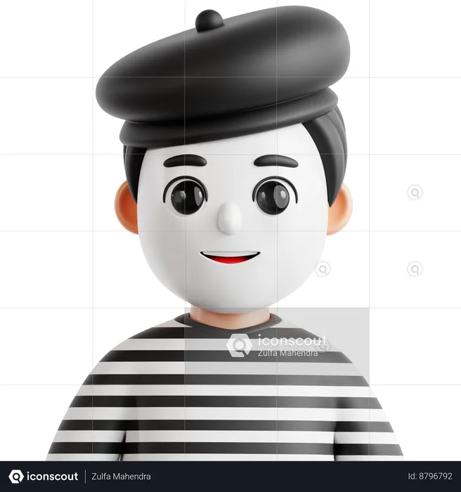 Mime  3D Icon