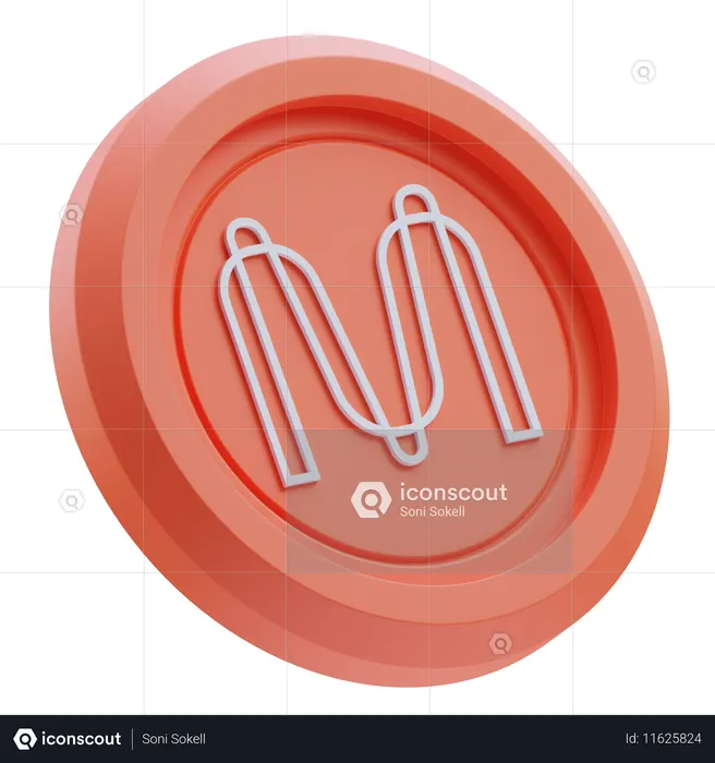 Criptomoneda mina  3D Icon