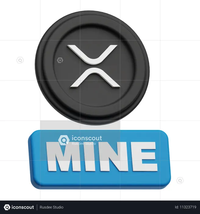 Mina XRP  3D Icon
