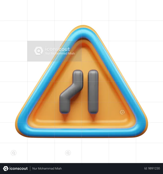 Mince chemin à parcourir  3D Icon