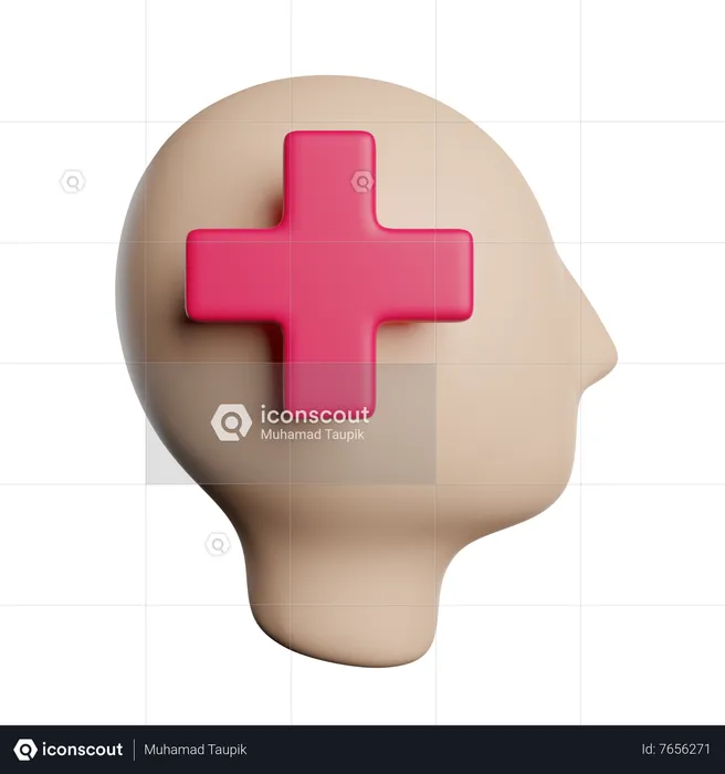 Mind Health  3D Icon