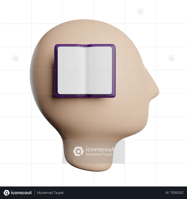 Mind Learning  3D Icon