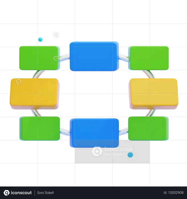 Mind Map  3D Icon