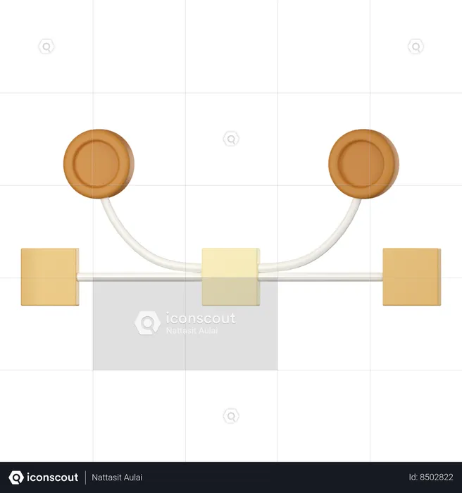 Mind Map Planning  3D Icon