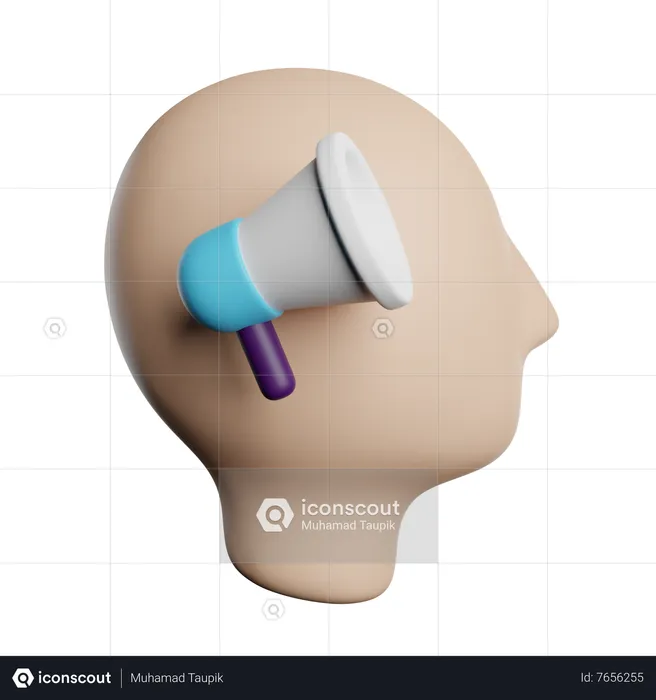 Gedankenmarketing  3D Icon