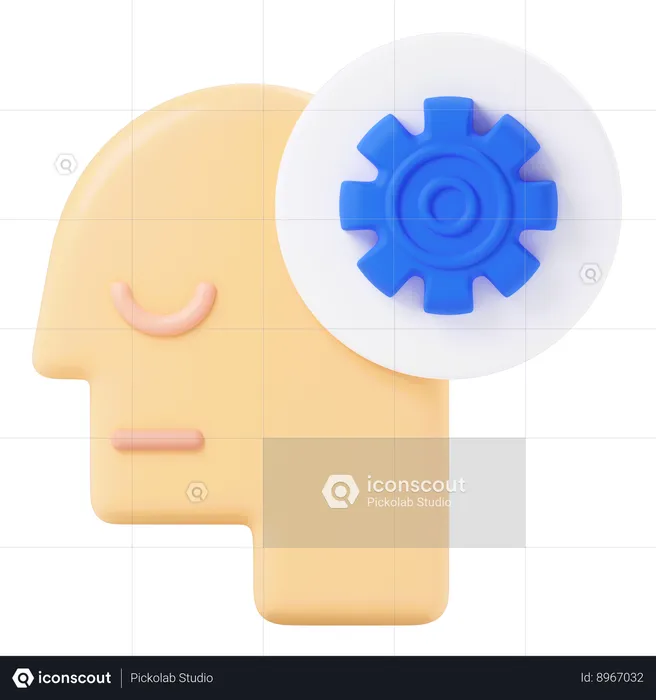 Mind setting  3D Icon