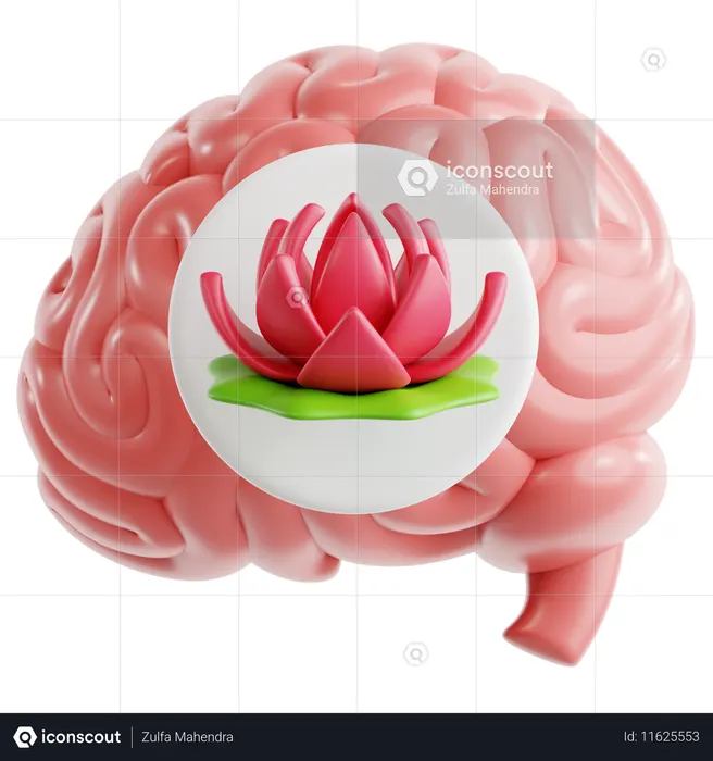 마음챙김  3D Icon