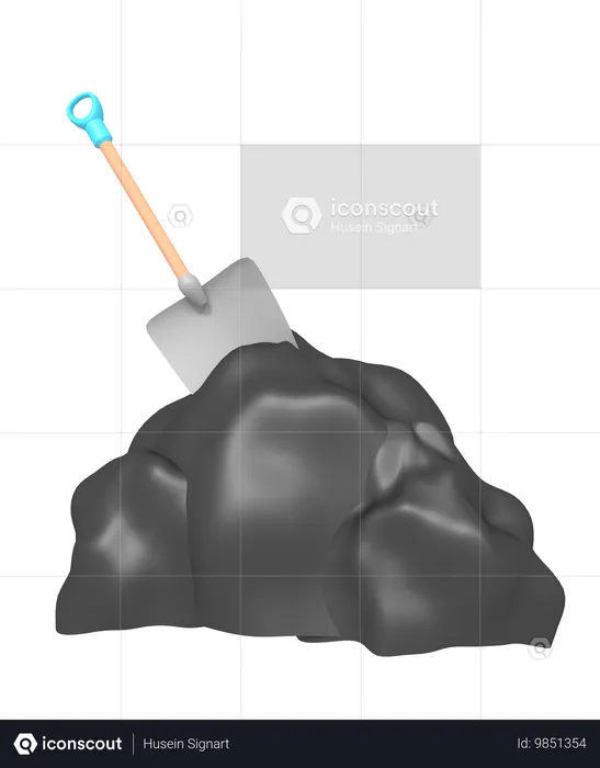 Mine digging  3D Icon