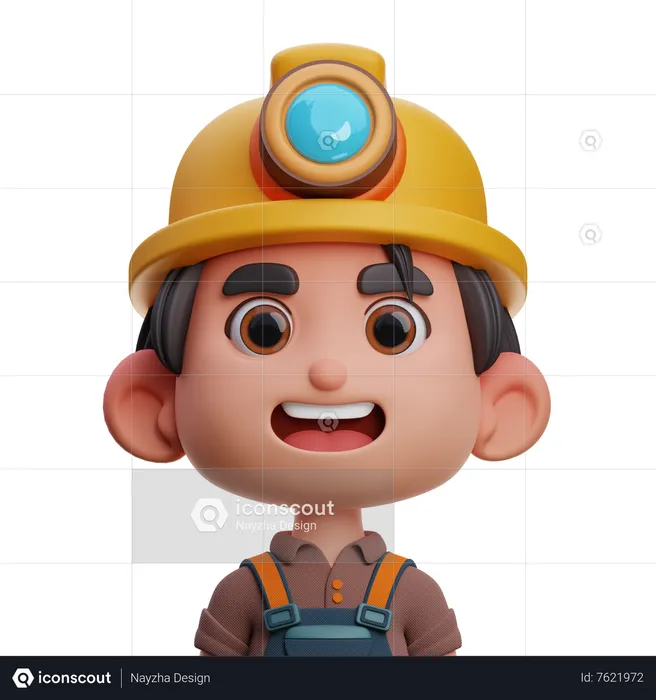 Miner  3D Icon