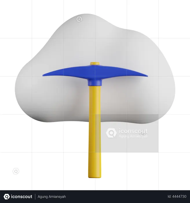 Mineração em nuvem bitcoin  3D Icon