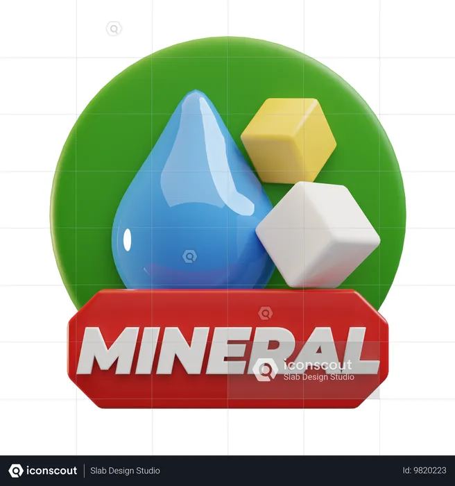 Minéraux  3D Icon