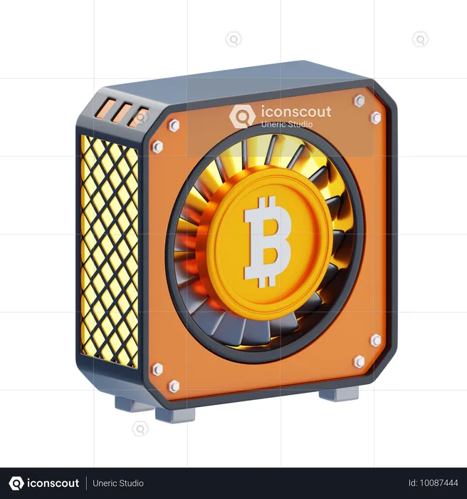 Minería Bitcoin  3D Icon