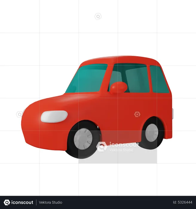Mini Car  3D Icon