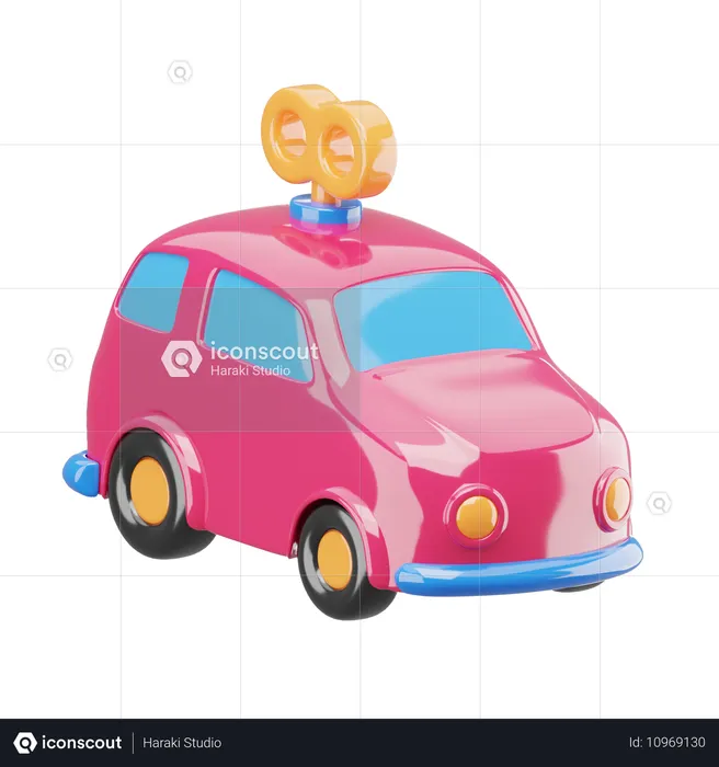 Mini Car Toy  3D Icon