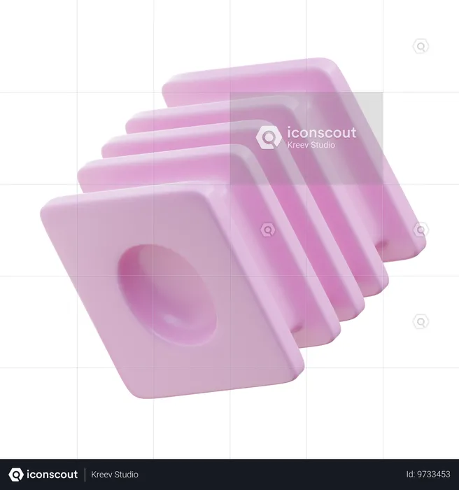 Mini Cuboidal  3D Icon