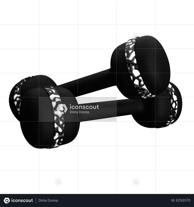 Mini Dumbbell  3D Icon