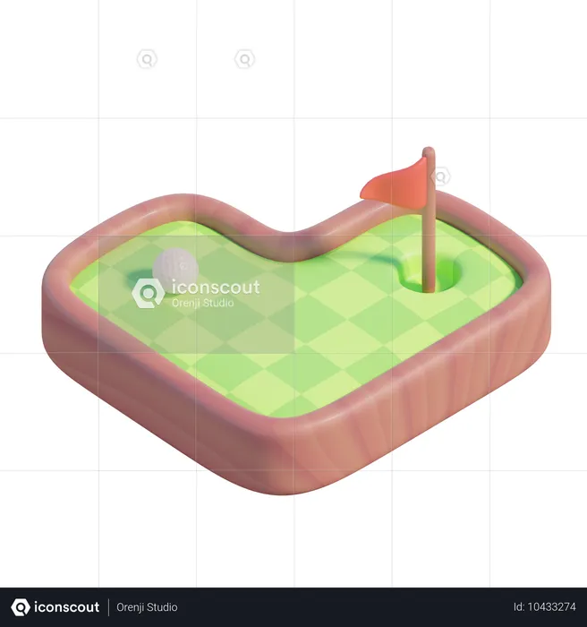 Mini golf  3D Icon