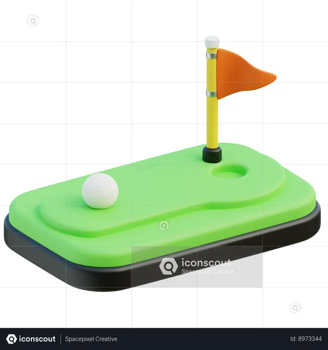 Mini Golf  3D Icon