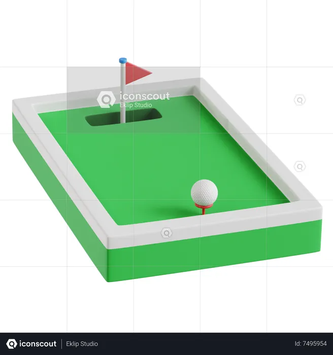 Mini Golf  3D Icon