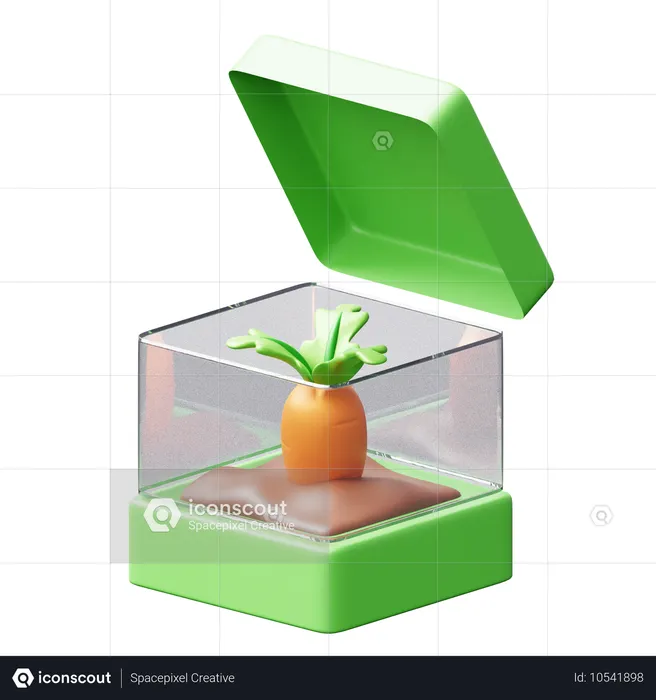 Mini Green House  3D Icon