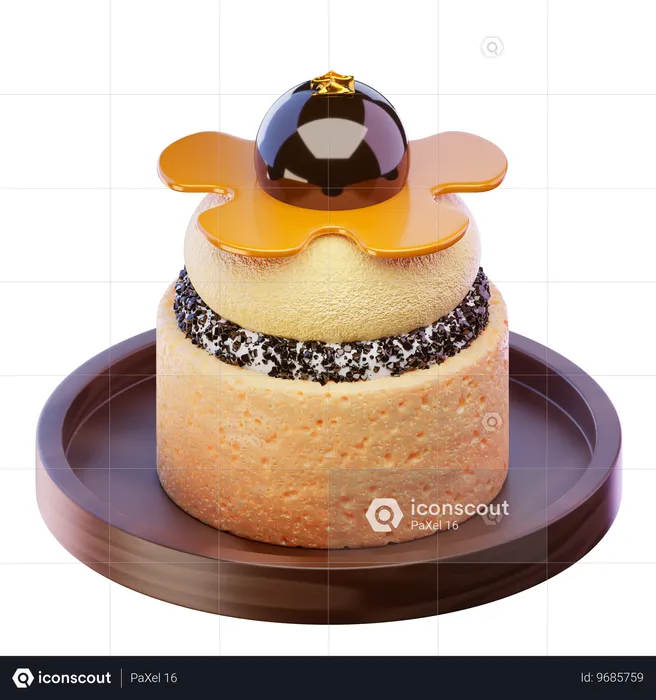 Gâteau  3D Icon