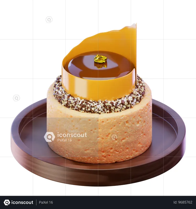 Kuchen  3D Icon