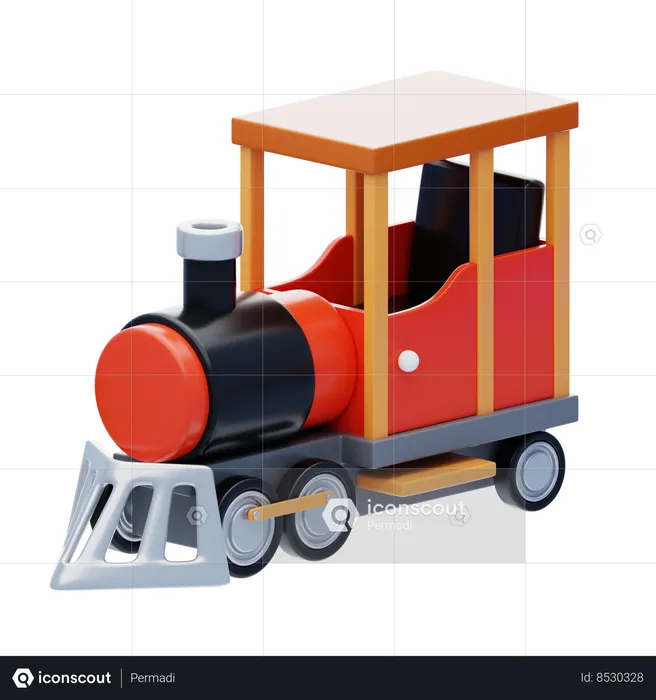 Mini-train  3D Icon