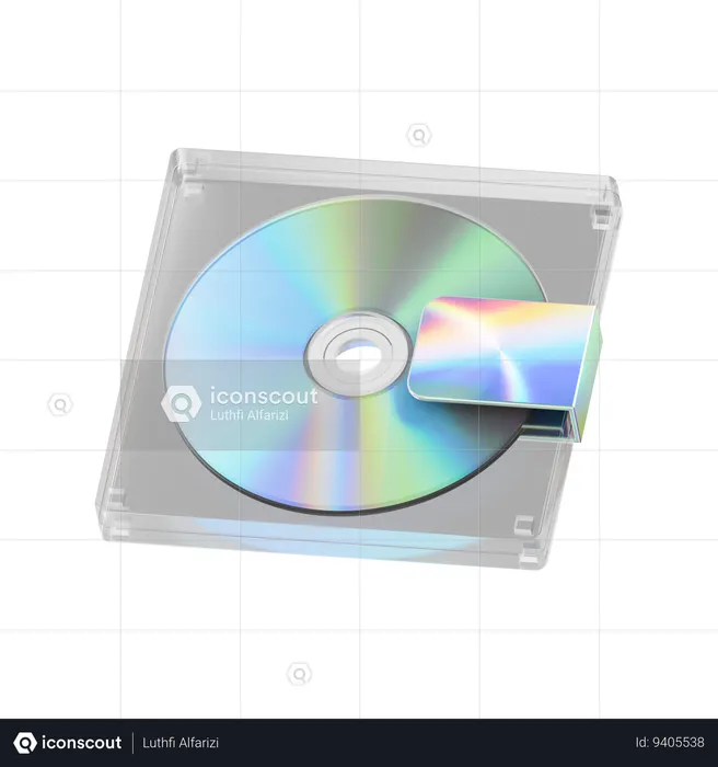 Minidisc  3D Icon