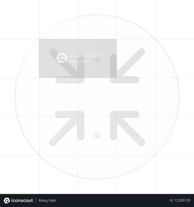 Minimiser  3D Icon