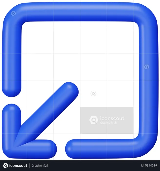 Minimiser  3D Icon