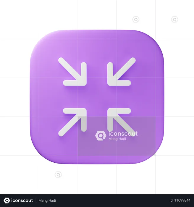 최소화하다  3D Icon