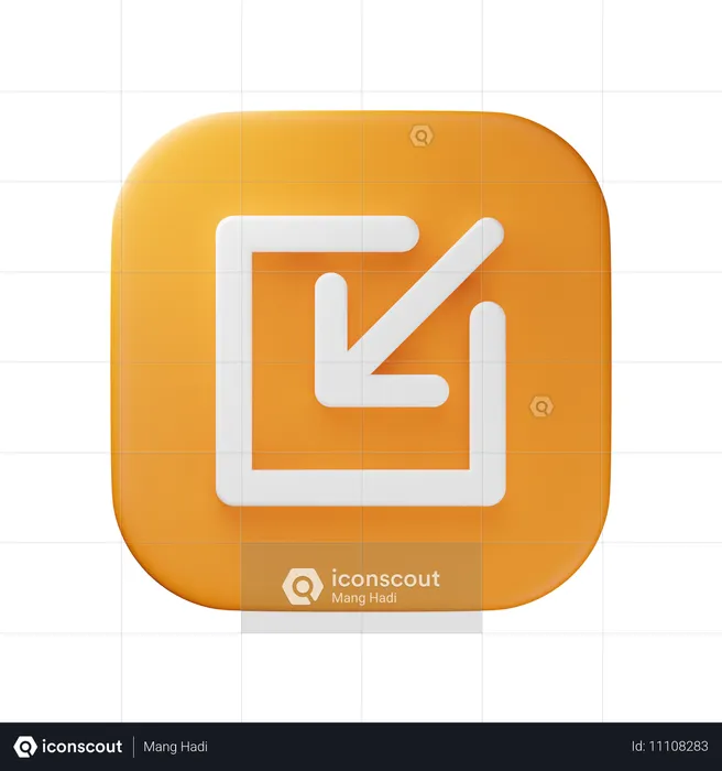 Minimize  3D Icon