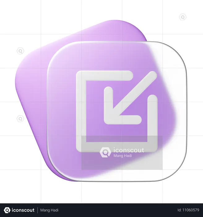 Minimize  3D Icon