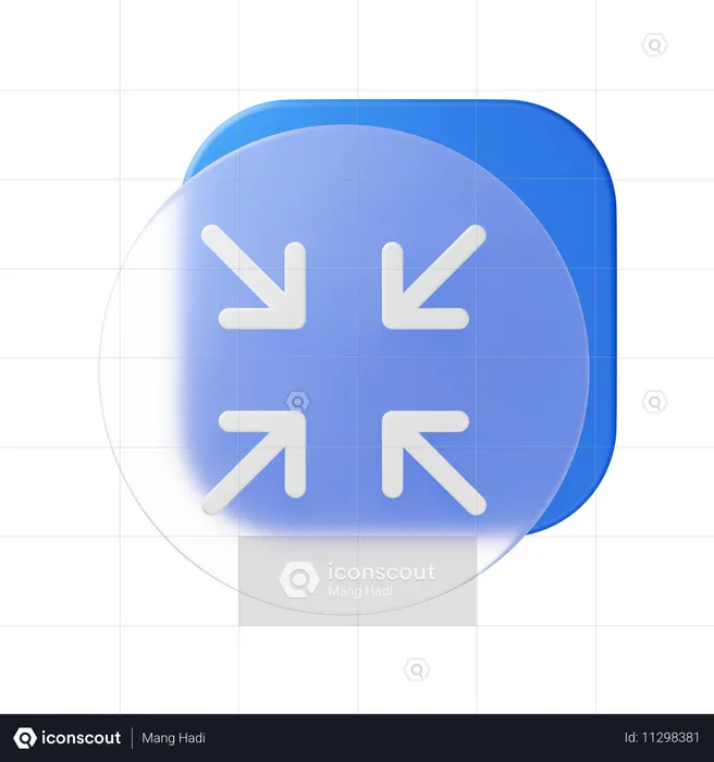 Minimize  3D Icon
