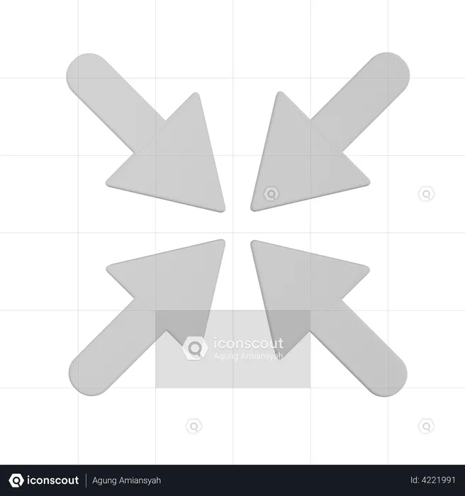 Minimize  3D Illustration