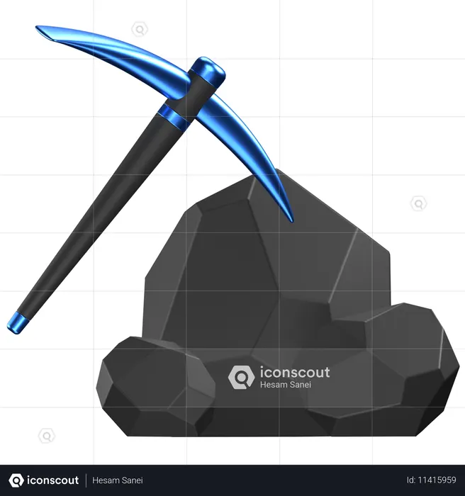 Mining  3D Icon
