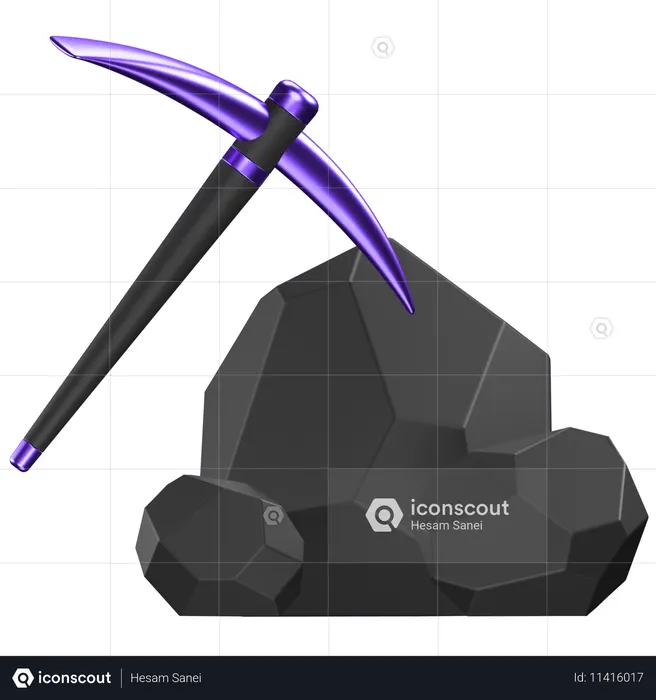 Mining  3D Icon