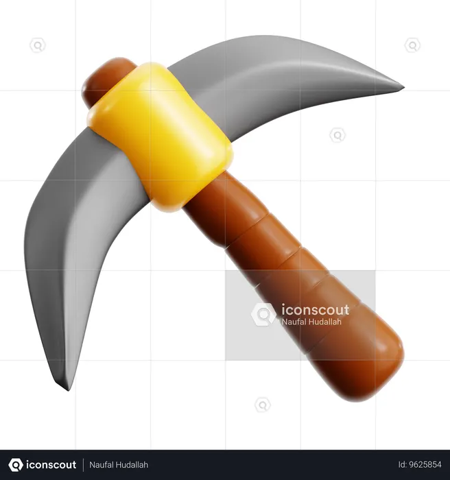 Mining Axe  3D Icon