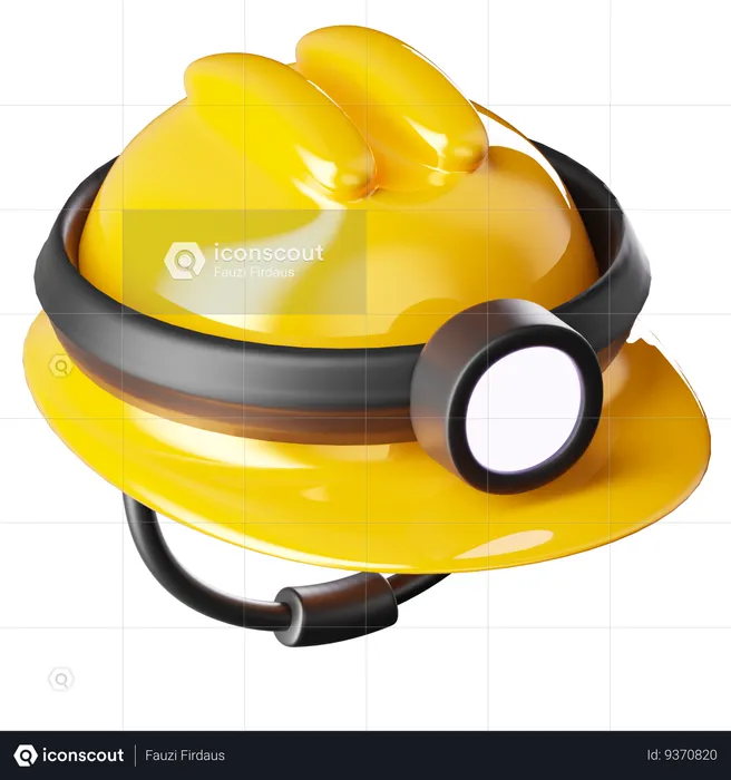 Mining Helmet  3D Icon