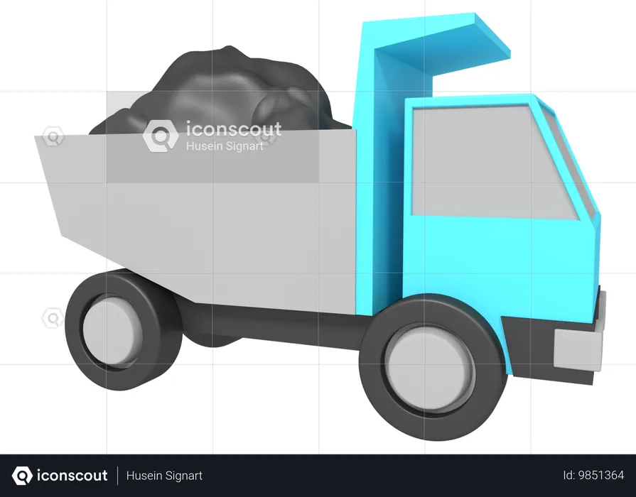 Mining truck  3D Icon